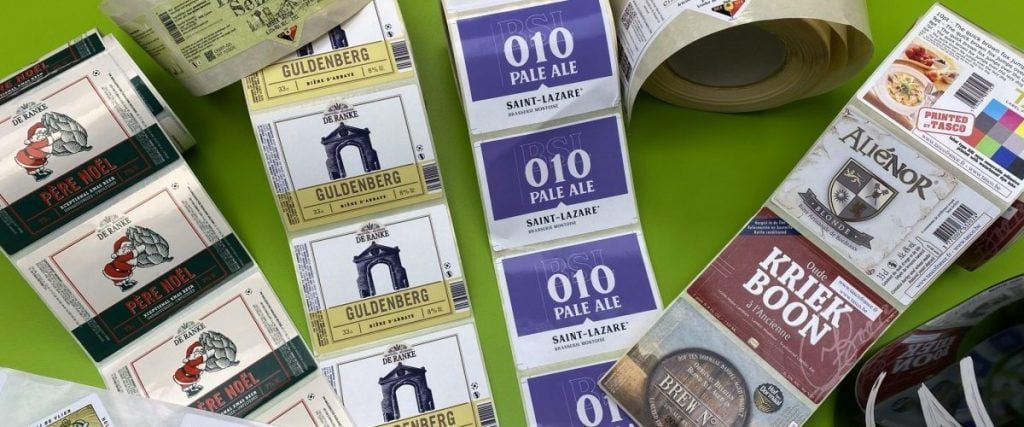 Brouwerij  brouwers kleuren etikettenprinter labels