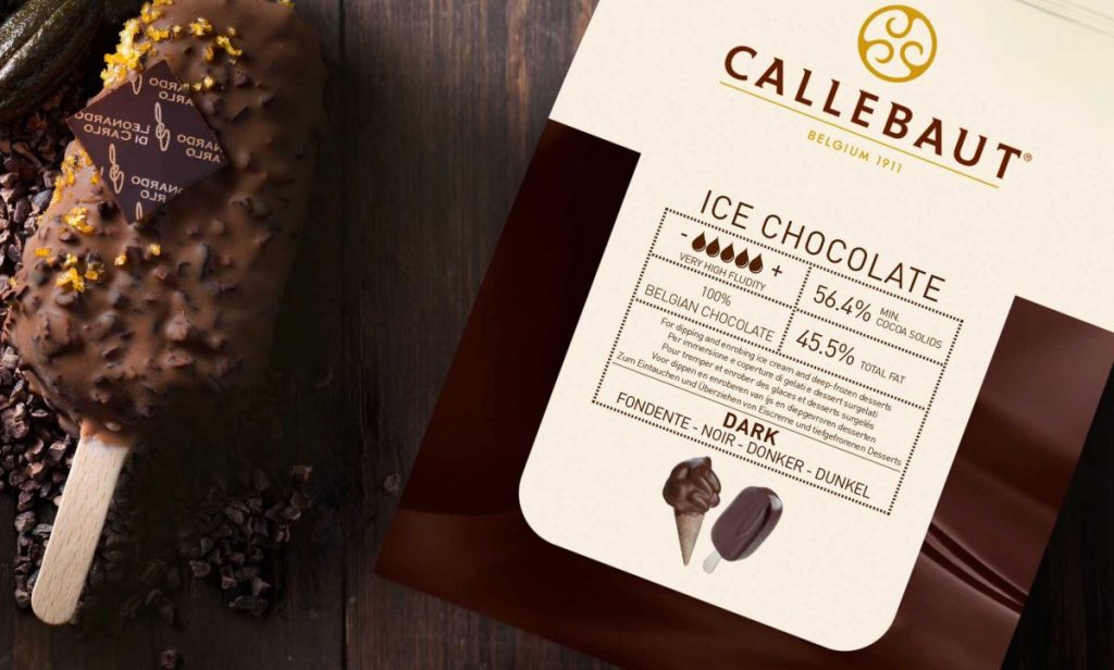 Callebaut voorbeeld Kleuren etikettenprinter labels chocolade en suikergoed 