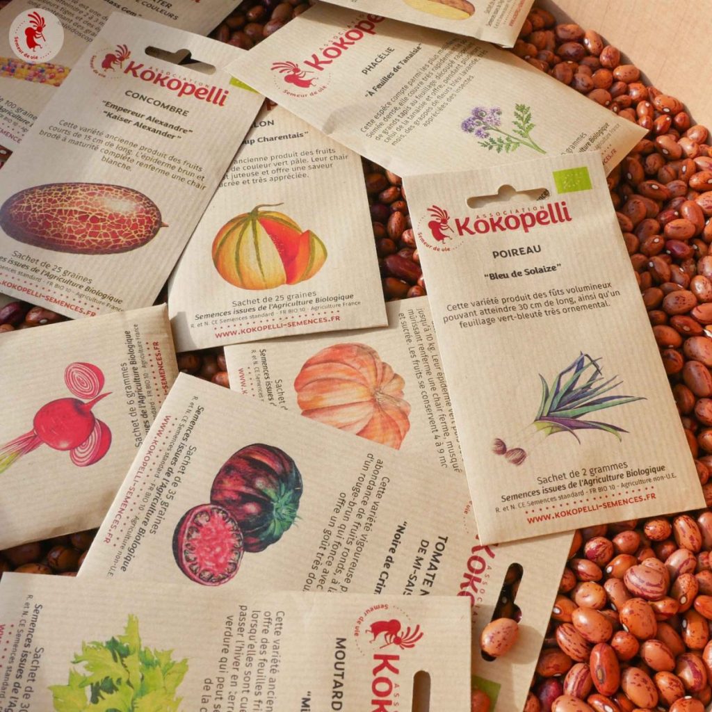 Kokopelli voorbeeld etiketten kleuren labelprinter kruiden en specerijen
